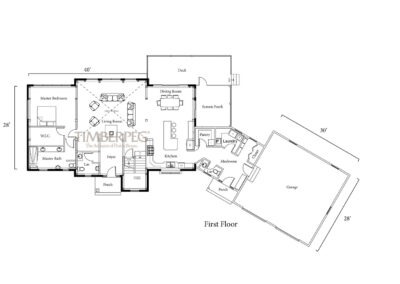 Harvard, MA (T01093) first floor plan