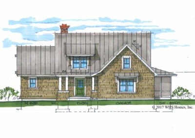 coastal cottage ME T01180 rendering front of house