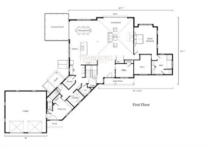 Newbury, NH (T01084) first floor plan