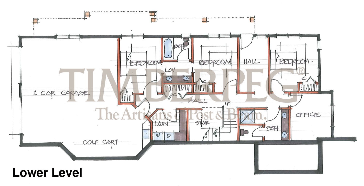 Seneca View Lower Level (T00628) floor plan