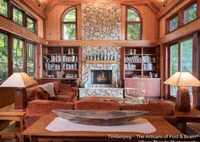 Leconte, Asheville, NC (5607) great room featuring stone fireplace