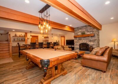 Van Patten Golf Course Home, Clifton Park, NY (T01003) recreation room with bar and pool table