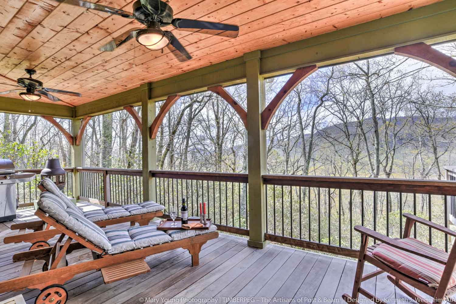 Fairview, NC Cottage (5863) covered deck