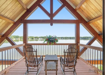 Hess Lake, Grant, MI (5698) timber frame outdoor seating