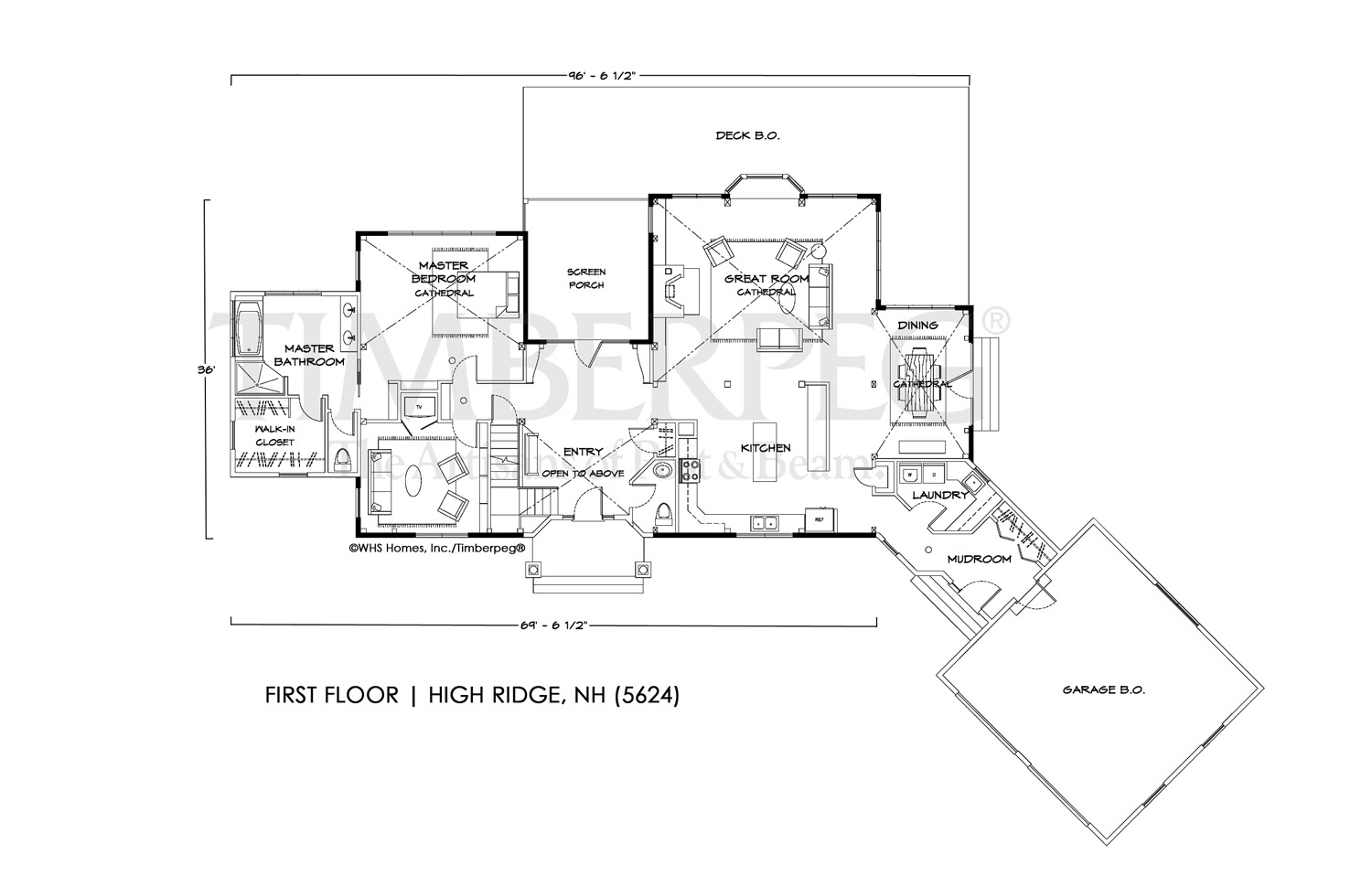 High Ridge, NH First Floor Plan (5624)