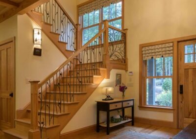 South Sutton, NH (T01212) staircase to upstairs by front door