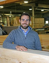 Timberpeg employee Austin Ward