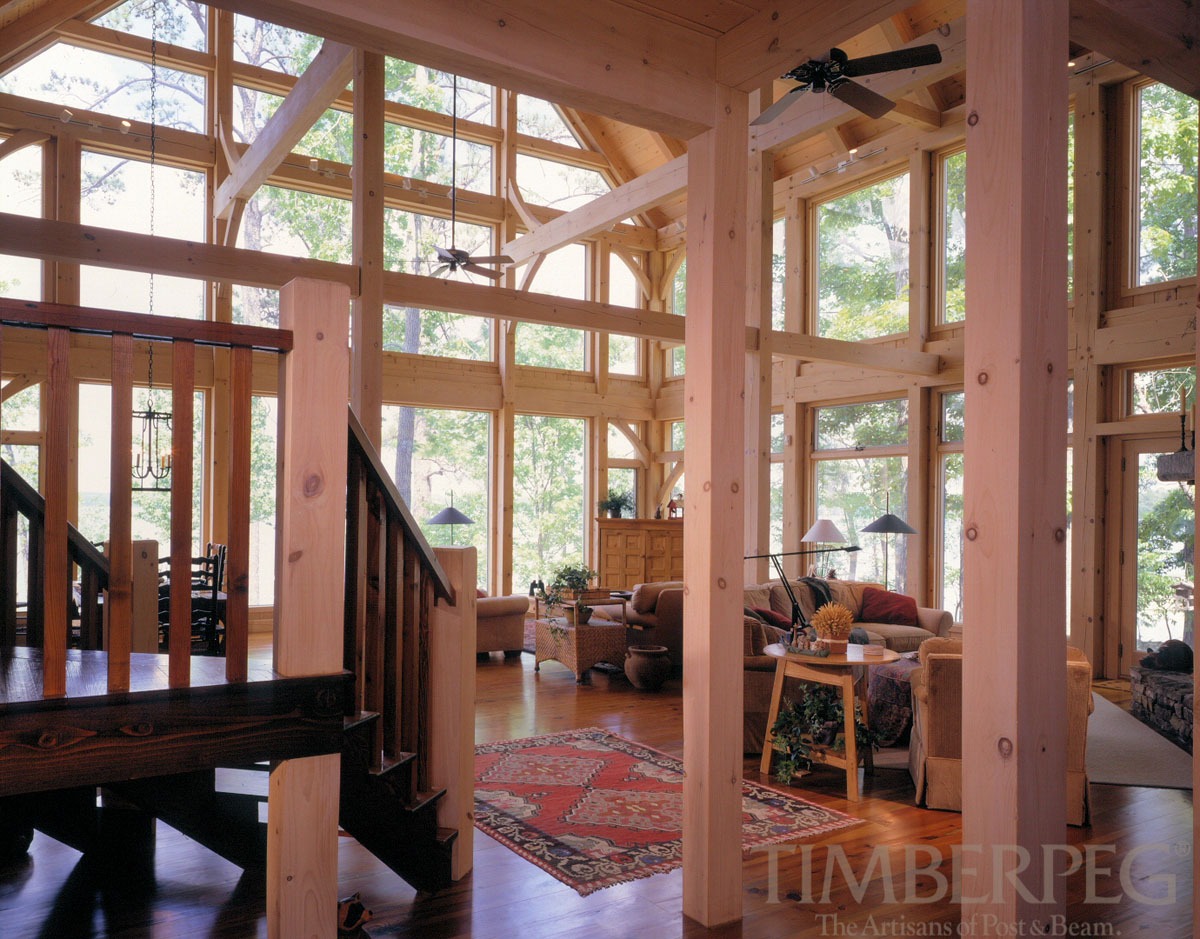 Birmingham AL (4165) timber frame interior