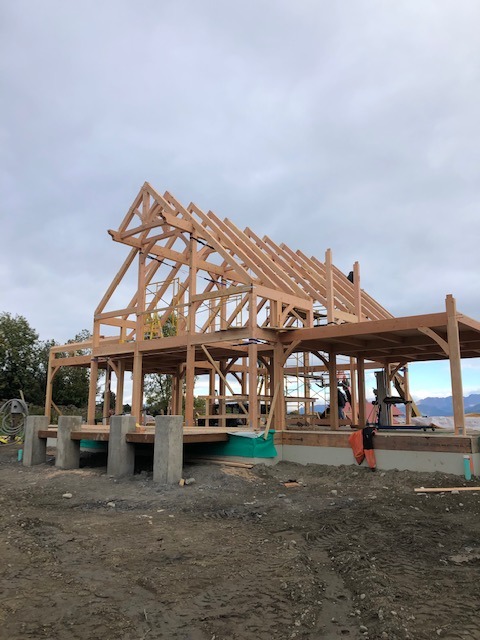 T01476 Homer construction of timber frame home