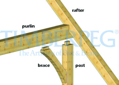 Rafter At Purlin With Brace