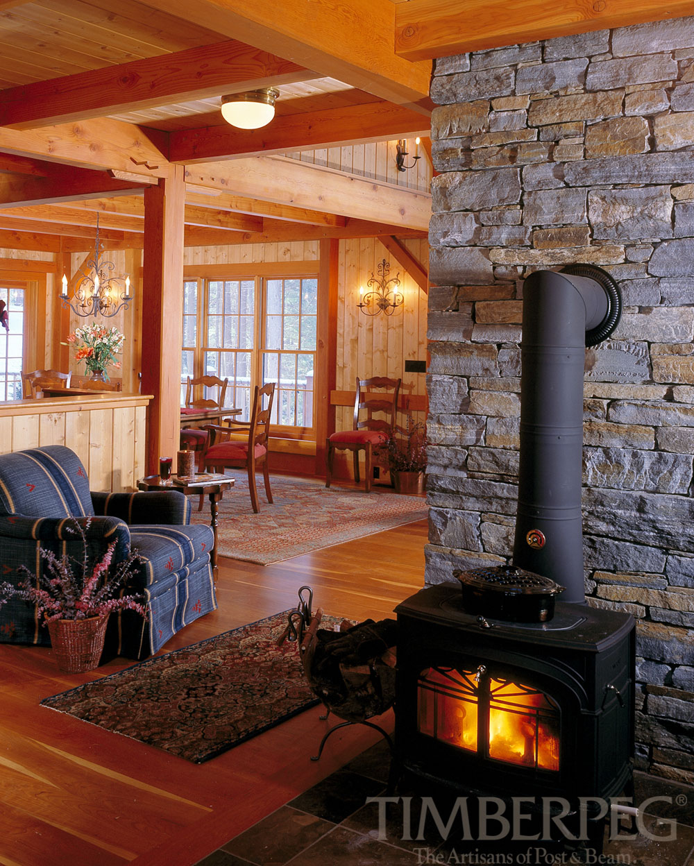 The Ascutney (5719) wood stove inside main