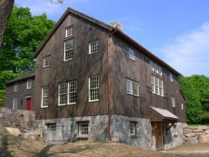 Finished construction of timber frame addition