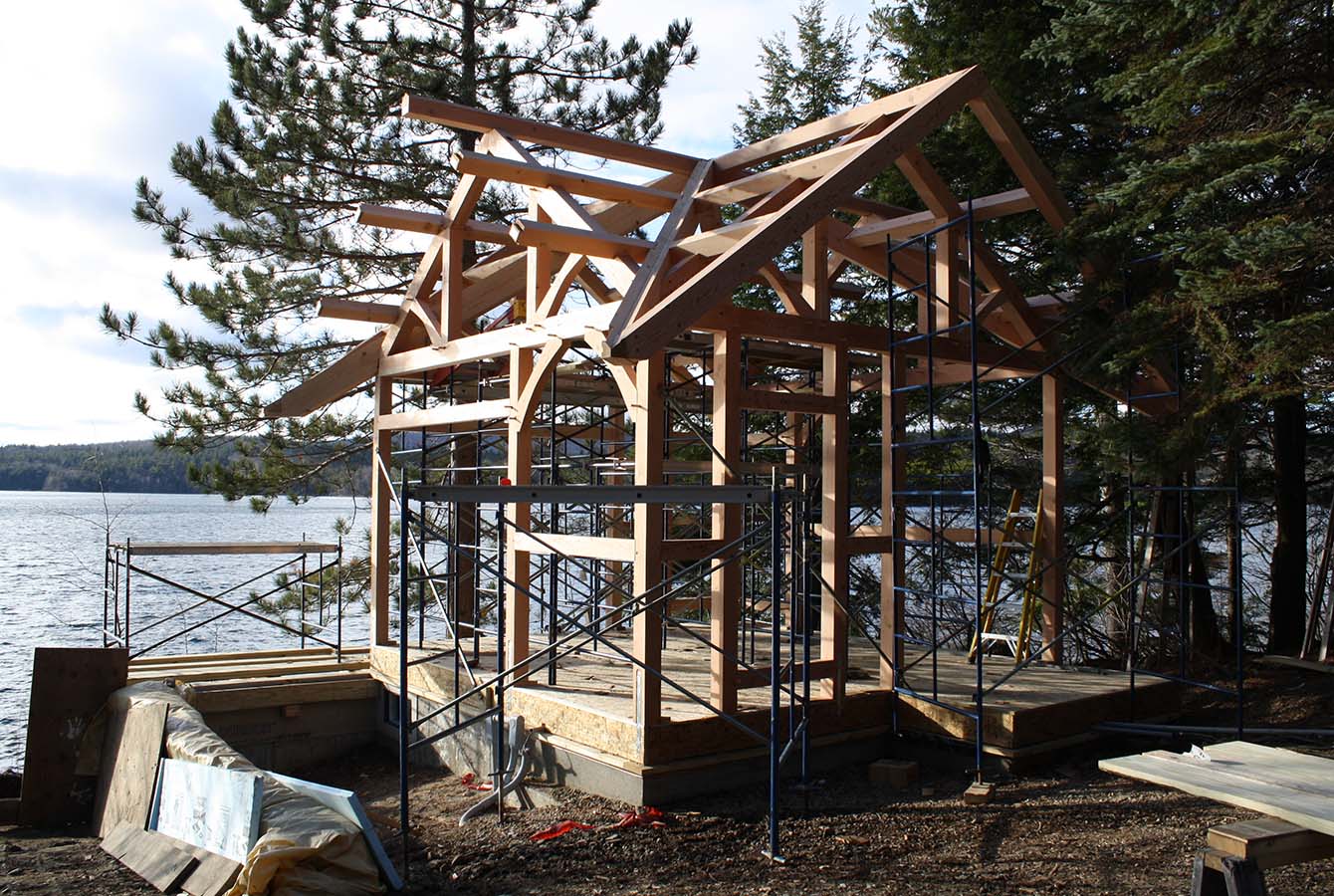 Water's Edge Cottage T00494 timber frame construction