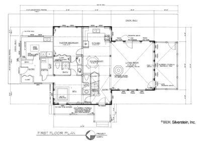 Bayfield WI Floor Plan for first floor